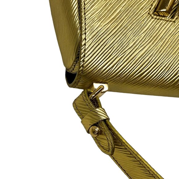 (S6) Louis Vuitton Hand Bag Twist PM Gold Epi Leather - Picture 8 of 13